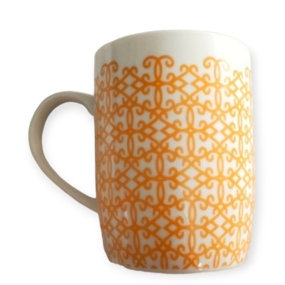 Starbucks Other - Starbucks Orange Arabesque Lattice Coffee Mug 11oz